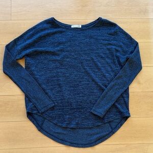 Rag & Bone supersoft marled blue pullover - XS